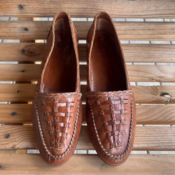 Cole Haan Woven Leather Loafers – Men’s Size 9.5M – Made in Brazil - Picture 3 of 11